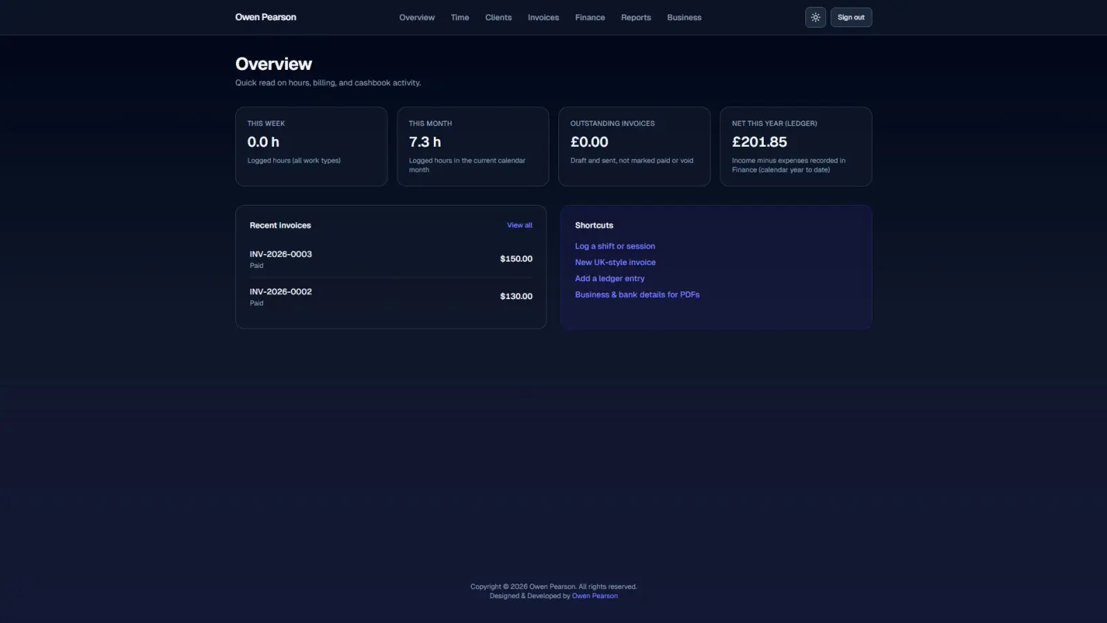 Freelance portal preview